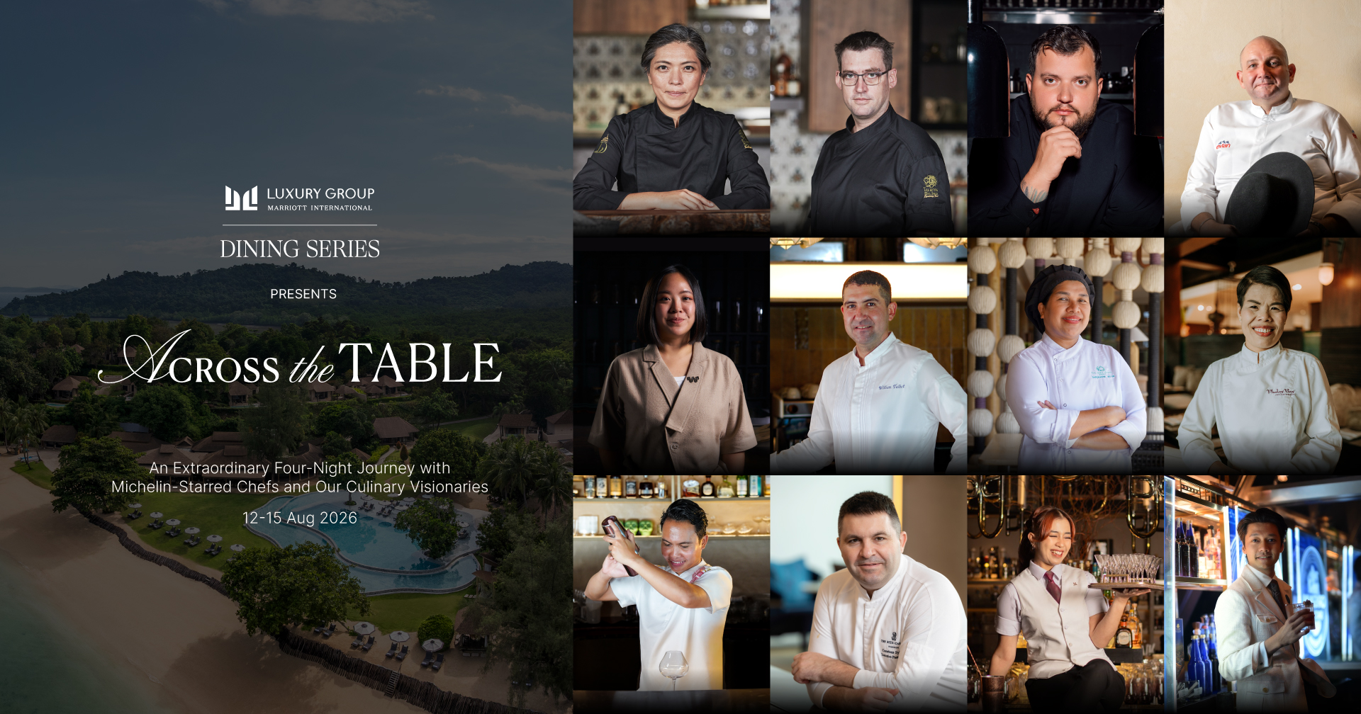 เดอะ นาคา ไอแลนด์ ภูเก็ต เปิดประสบการณ์ Fine Dining ระดับเวิลด์คลาส กับ “Across the Table” ต้อนรับเชฟมิชลินสตาร์และสุดยอดเชฟแถวหน้าของเอเชีย สู่ค่ำคืนแห่งรสชาติสุดเอ็กซ์คลูซีฟ
